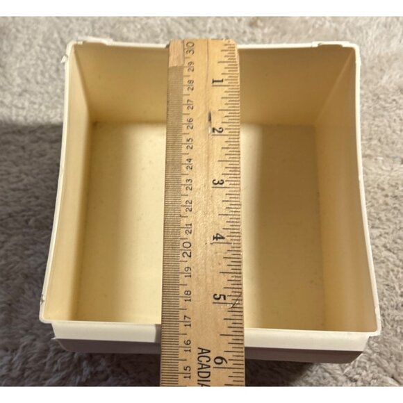 Vtg 24 Drawer Plastic Storage Organizer 2 Large Bottom Drawers Beige Multi Use - Picture 7 of 14